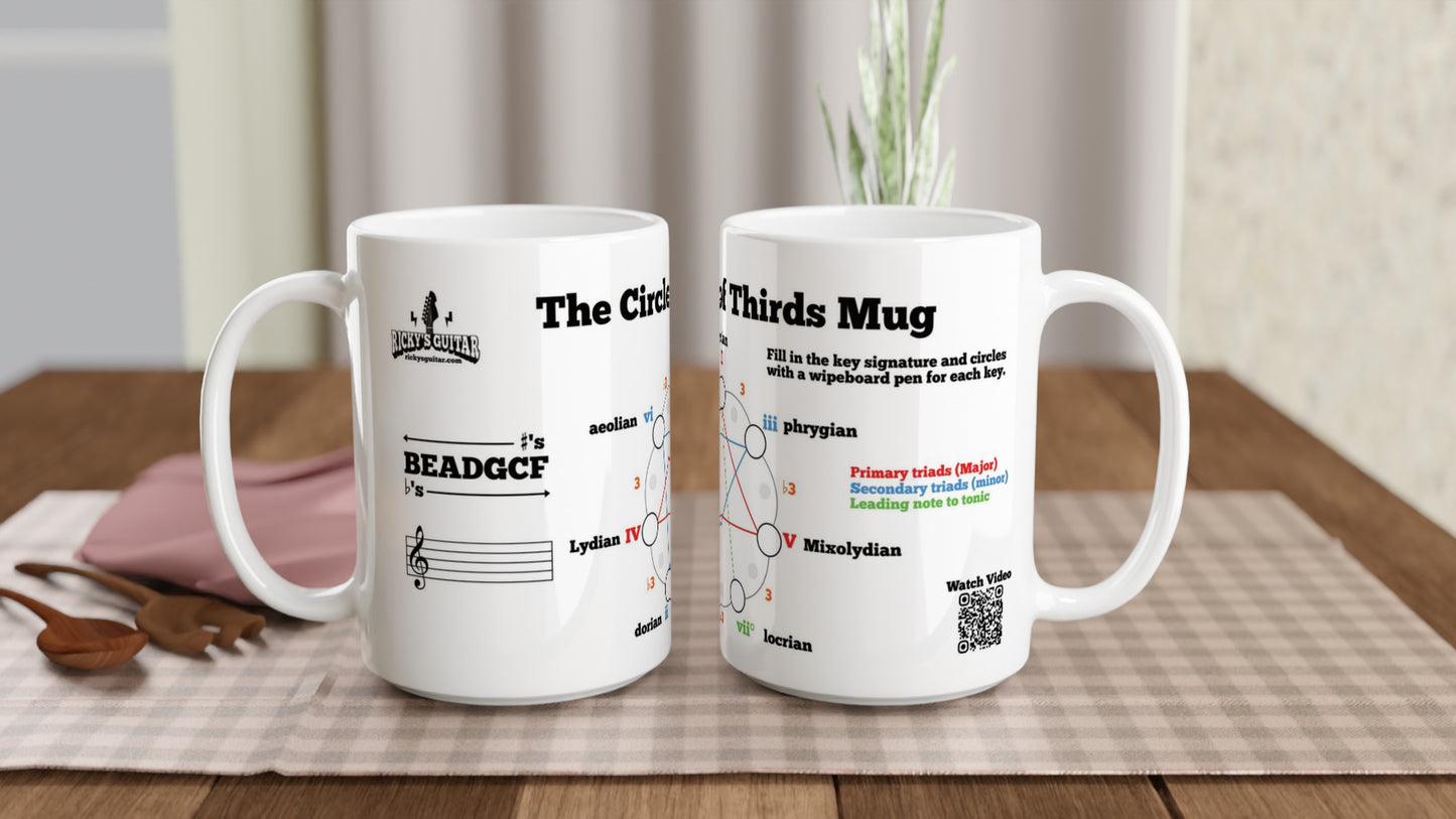 Circle of Thirds Lesson Mug 15oz Ceramic Mug